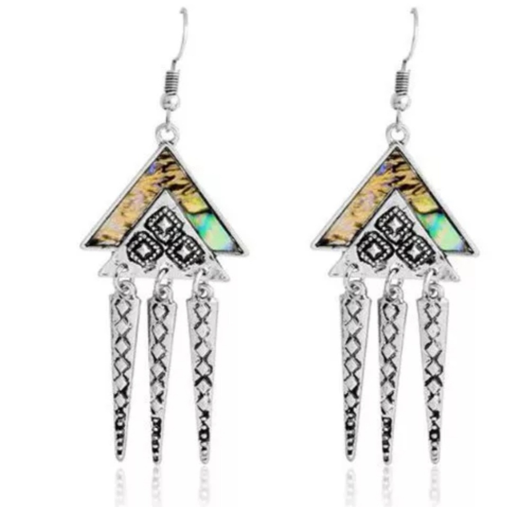 Boho/Ethnic Style Dangling Hook Earrings